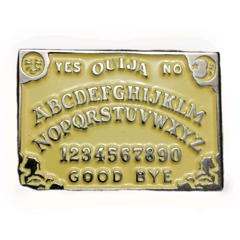 Ouija Board Enamel Lapel Pin Witchy Occult Goth Horror Spirit Board Pinback